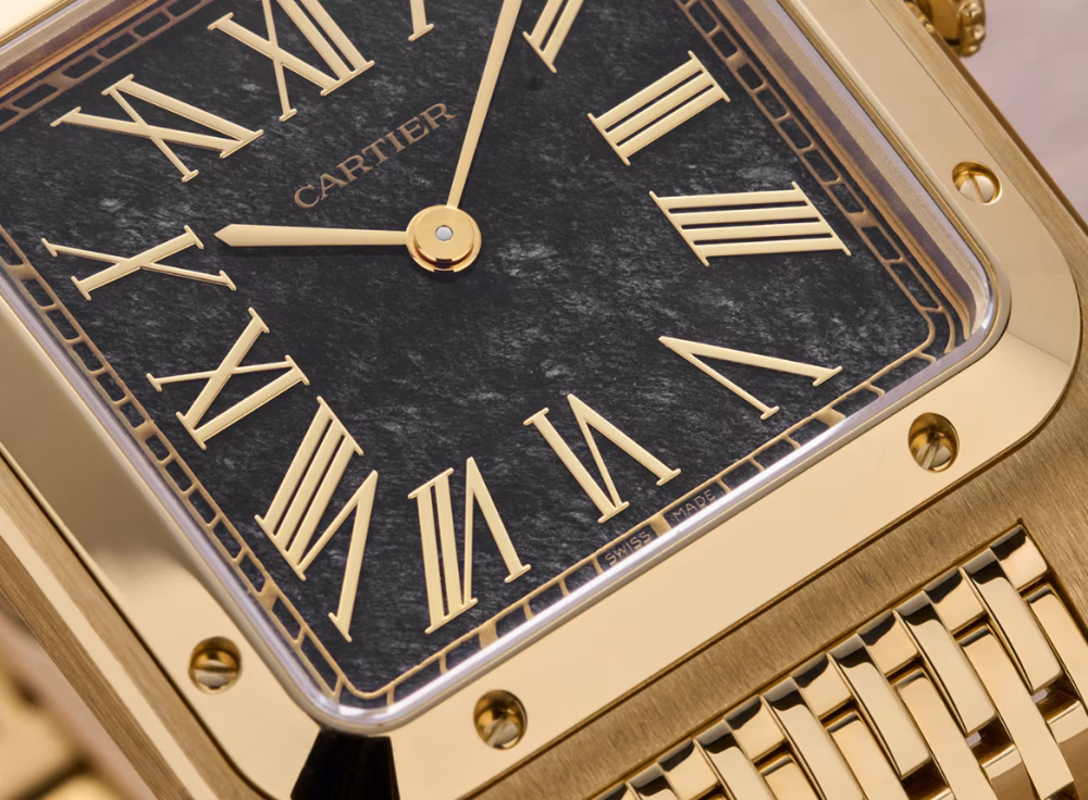 Cartier Santos-Dumont LM Obsidian: Luxus v hluboké černi vulkanického skla - fotografie 2