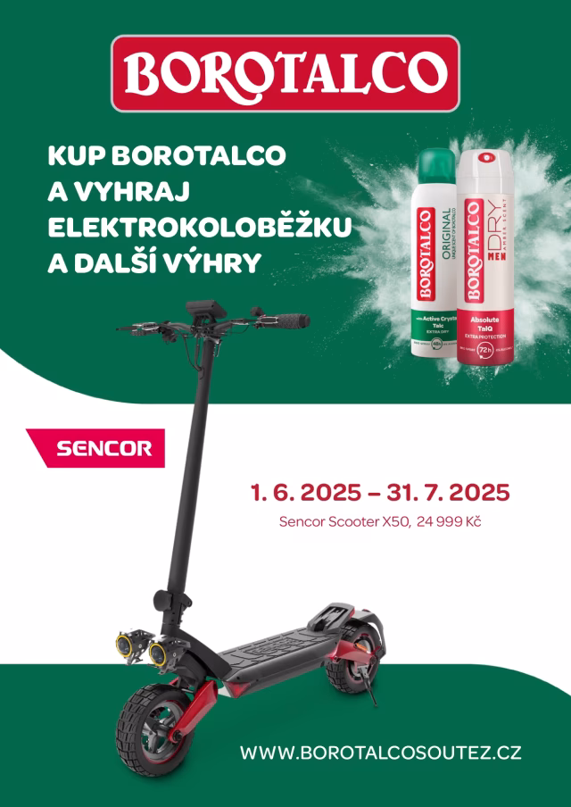 Zapojte se do soutěže se značkou Borotalco a vyhrajte skvělé ceny s vaším oblíbeným deodorantem!
