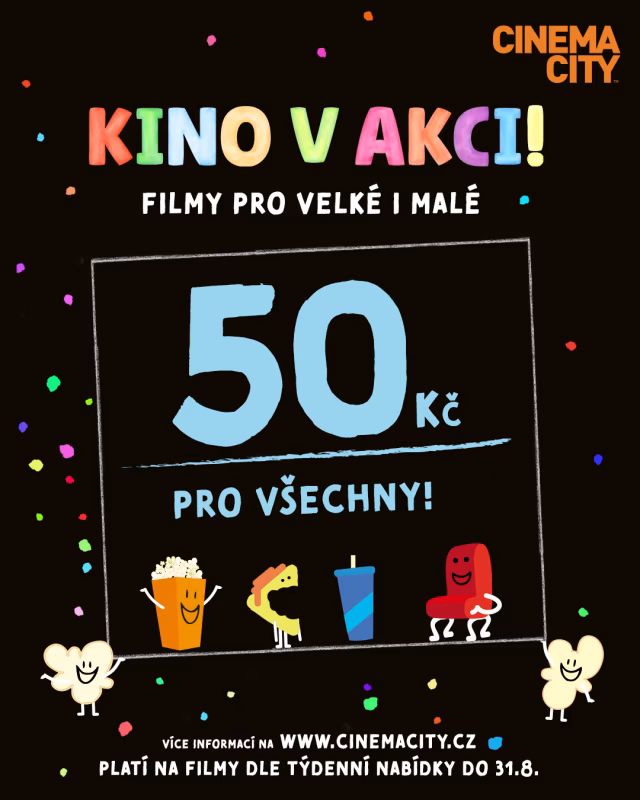 Filmové hity za cenu zmrzliny, Cinema City spouští prázdninovou bombu!