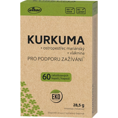 Soutěž o 10x VITAR EKO Kurkuma + ostropestřec