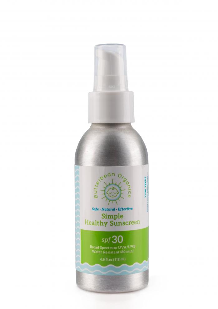 Bio krém na opalování s pumpičkou Simple SPF 30